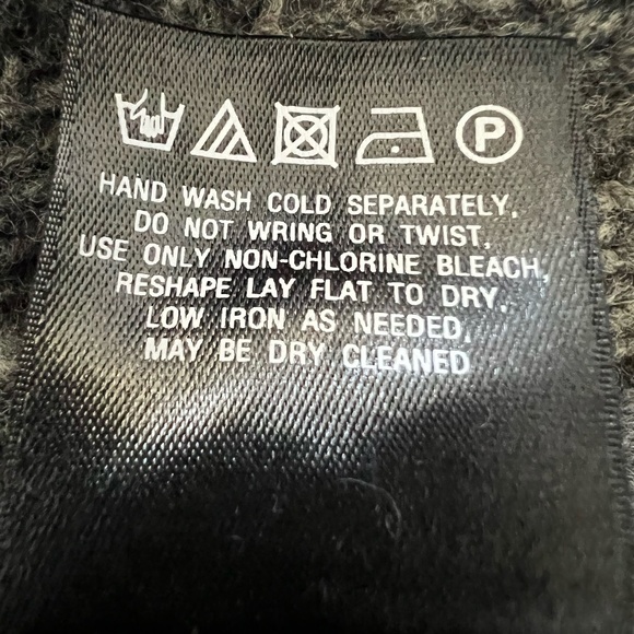 Moth (Anthropologie) Derry Cable Knit Wool Plaid Flannel Hooded Sweater Jacket - Picture 12 of 13